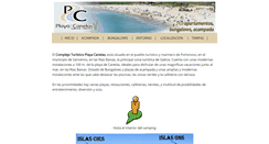 Desktop Screenshot of campingplayacanelas.com