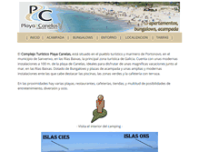 Tablet Screenshot of campingplayacanelas.com